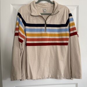 L.L. Bean Cream Knit Plus Size Top